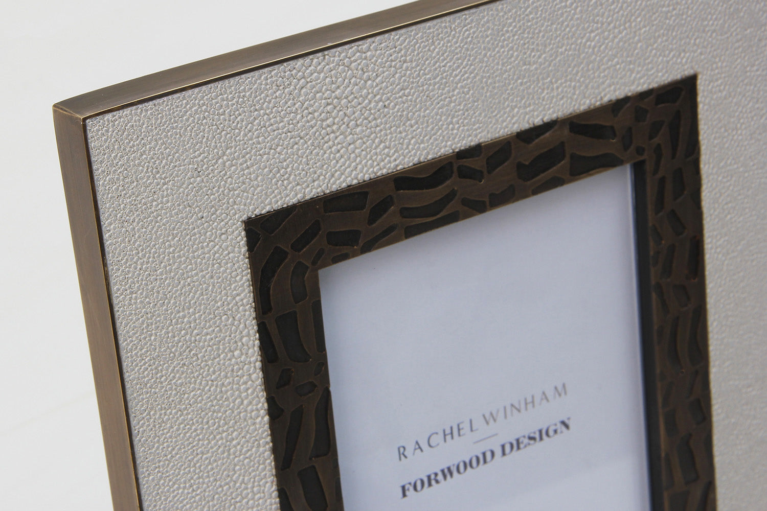 photo frame chic white shagreen 7x5 photo frames