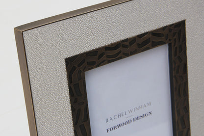 photo frame chic white shagreen 7x5 photo frames