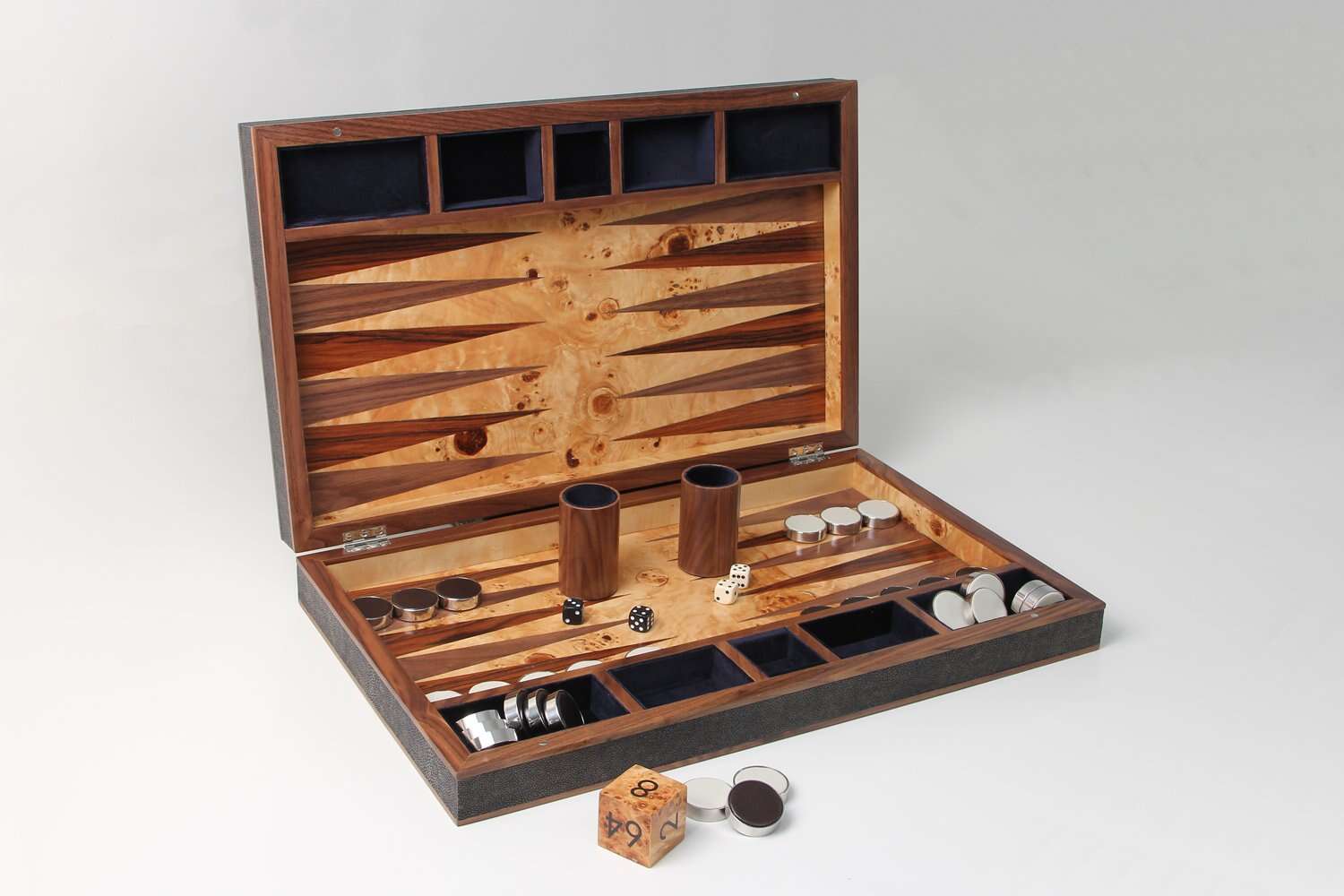 Backgammon board Forwood Design Shagreen Backgammon set