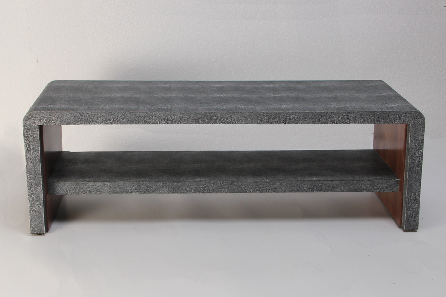 Grey Coffee table Unique shagreen  coffee table