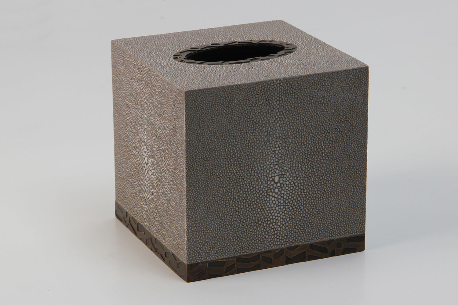 Tissue box holder Forwood Design Dune shagreen tissue box cover