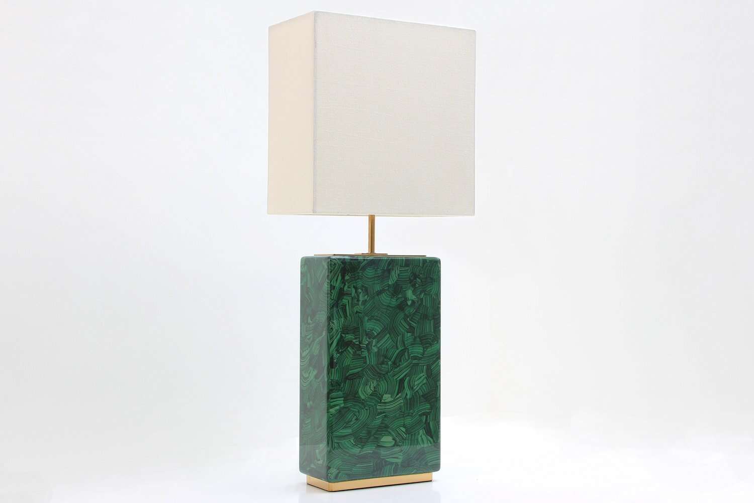 Desk lamp Malachite stone desk lamp Green desk lamp