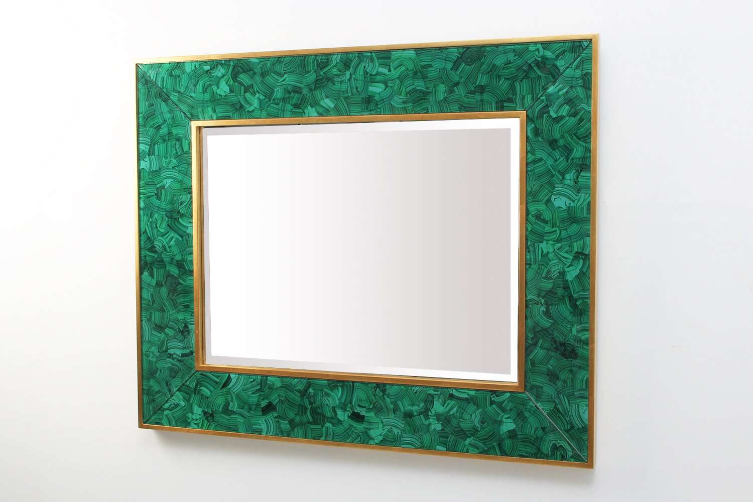 Forwood Design malachite and gold wall mirror hall mirror