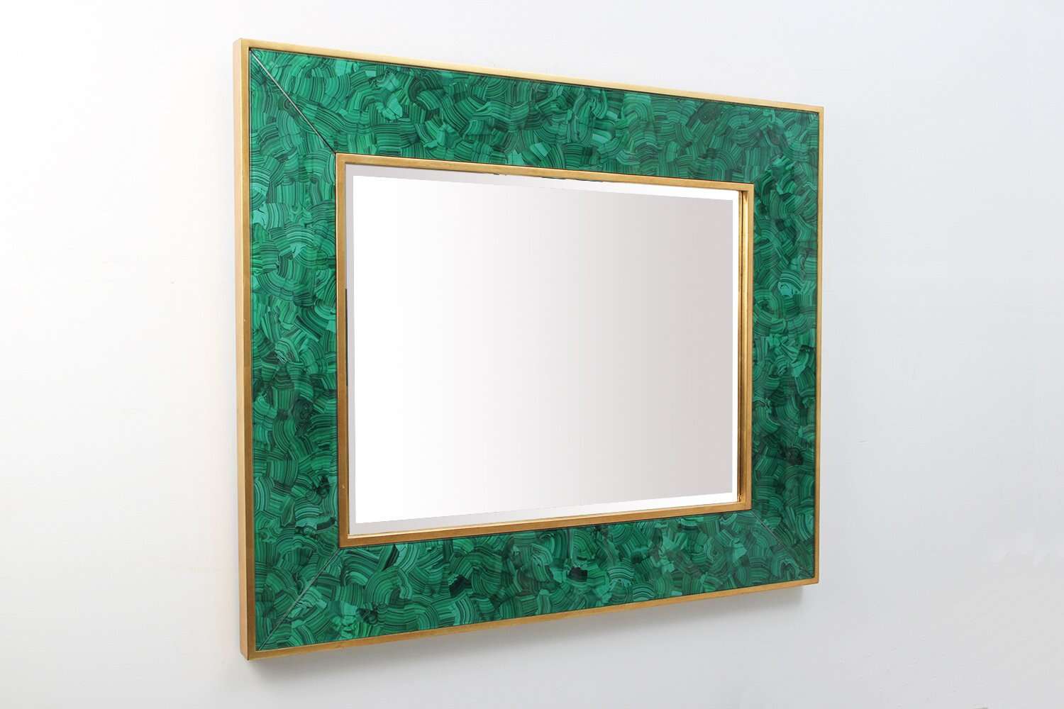 malachite & gold wall mirror Hall mirror accent mirror