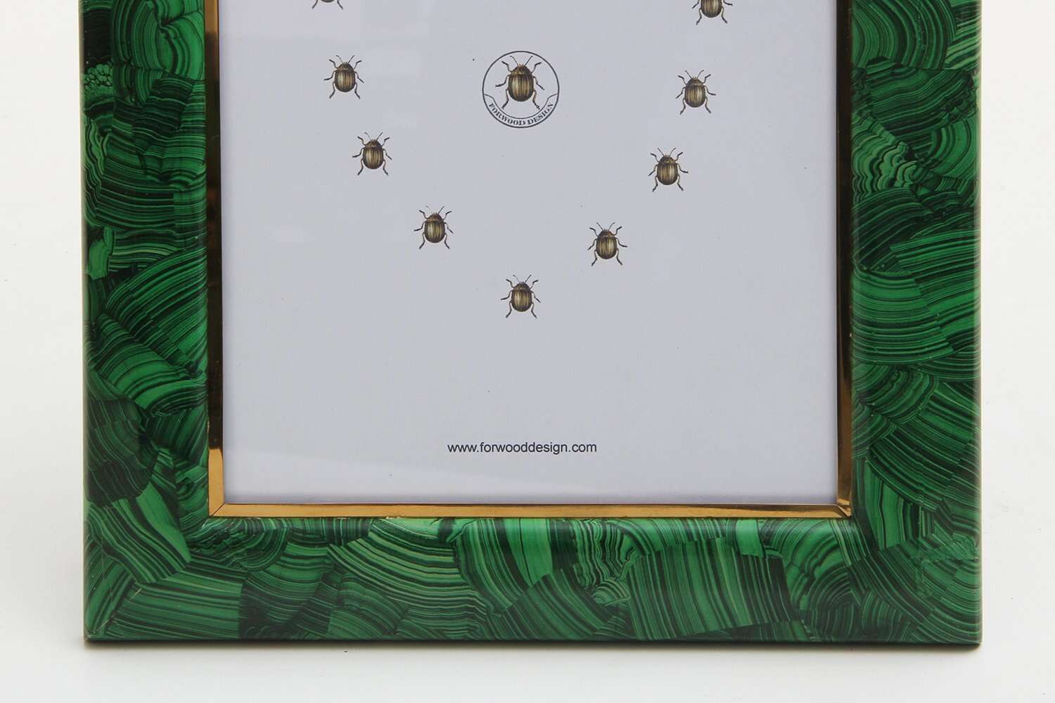 Malachite Green and Brown Photo Frame - 4x6
