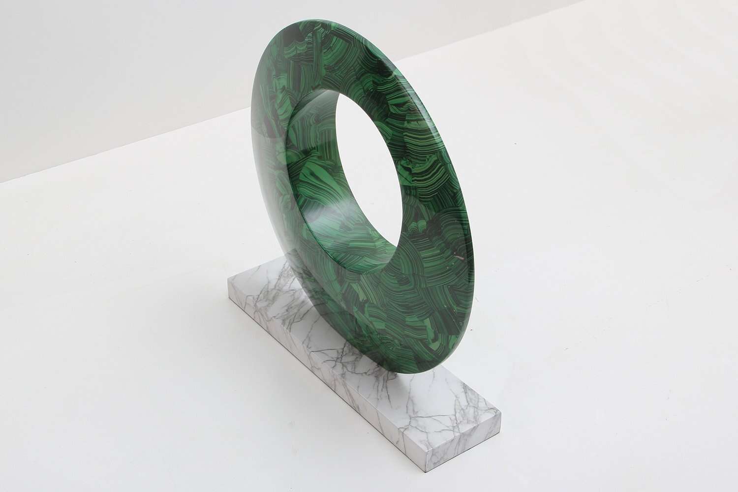 Malachite abstract sculpture Stone sculpture art