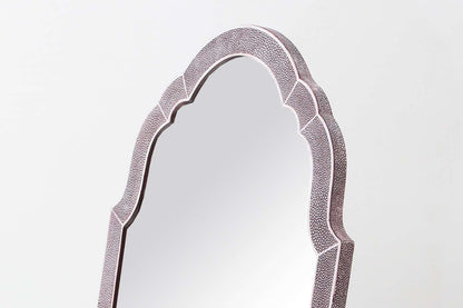 Arden Dressing Table Mirror in Mulberry Shagreen