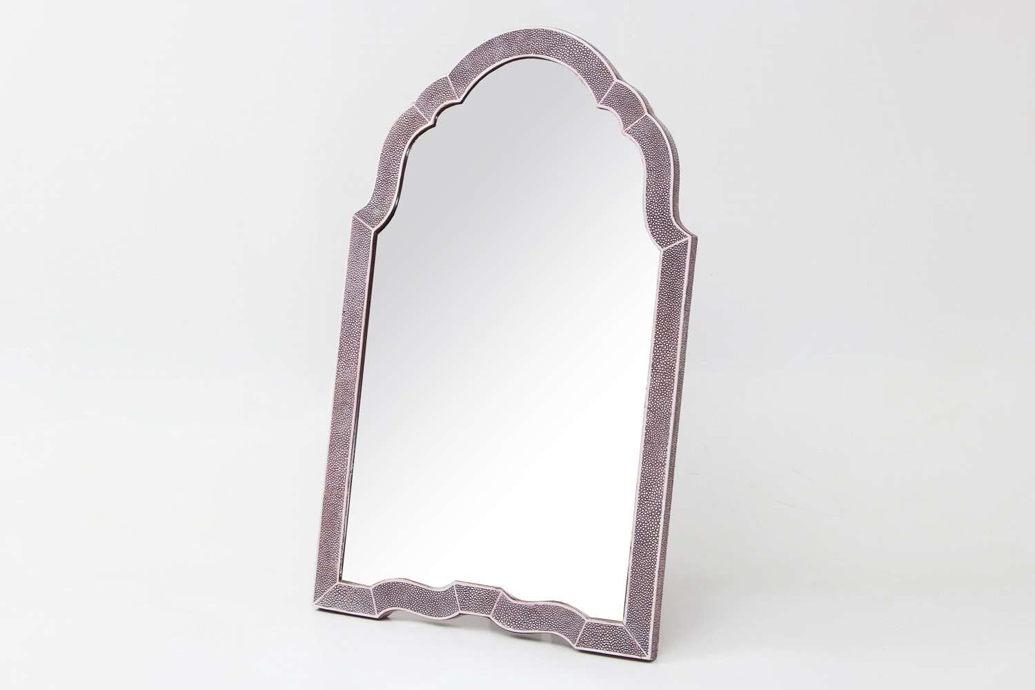 Stylish Mulberry-shagreen-dressing-table-mirror by Forwood Design
