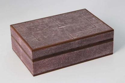 Ansley Jewellery Box in Mulberry Shagreen