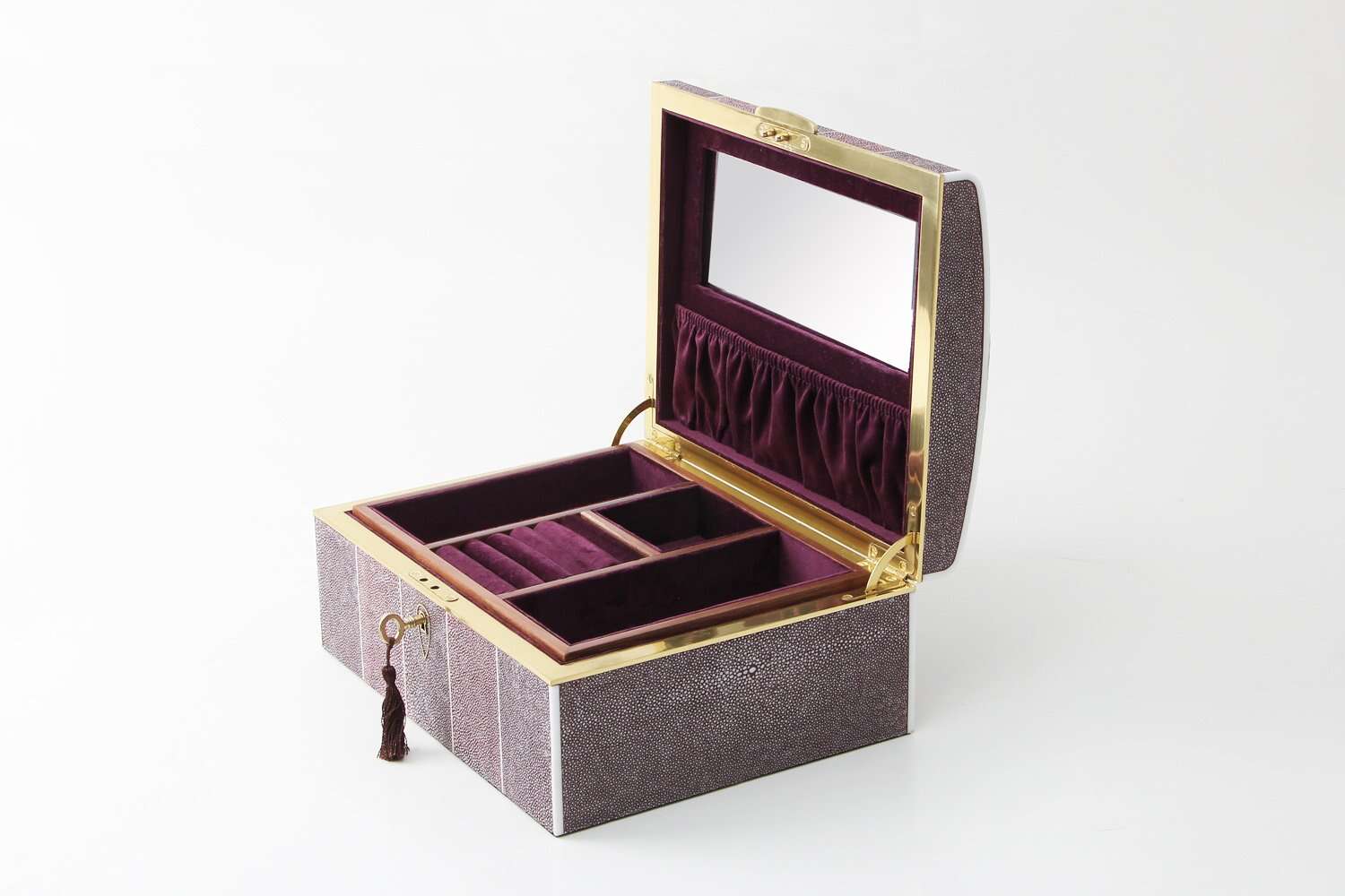 luxury jewelry box shagreen jewelry box gift present