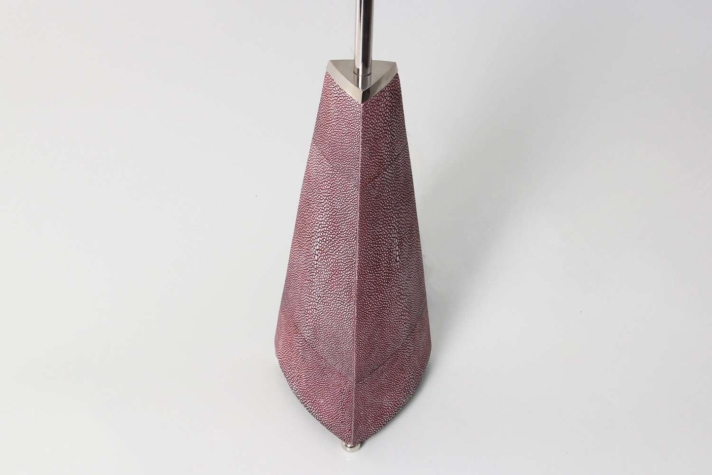 Steeple Table Lamp in Mulberry Shagreen