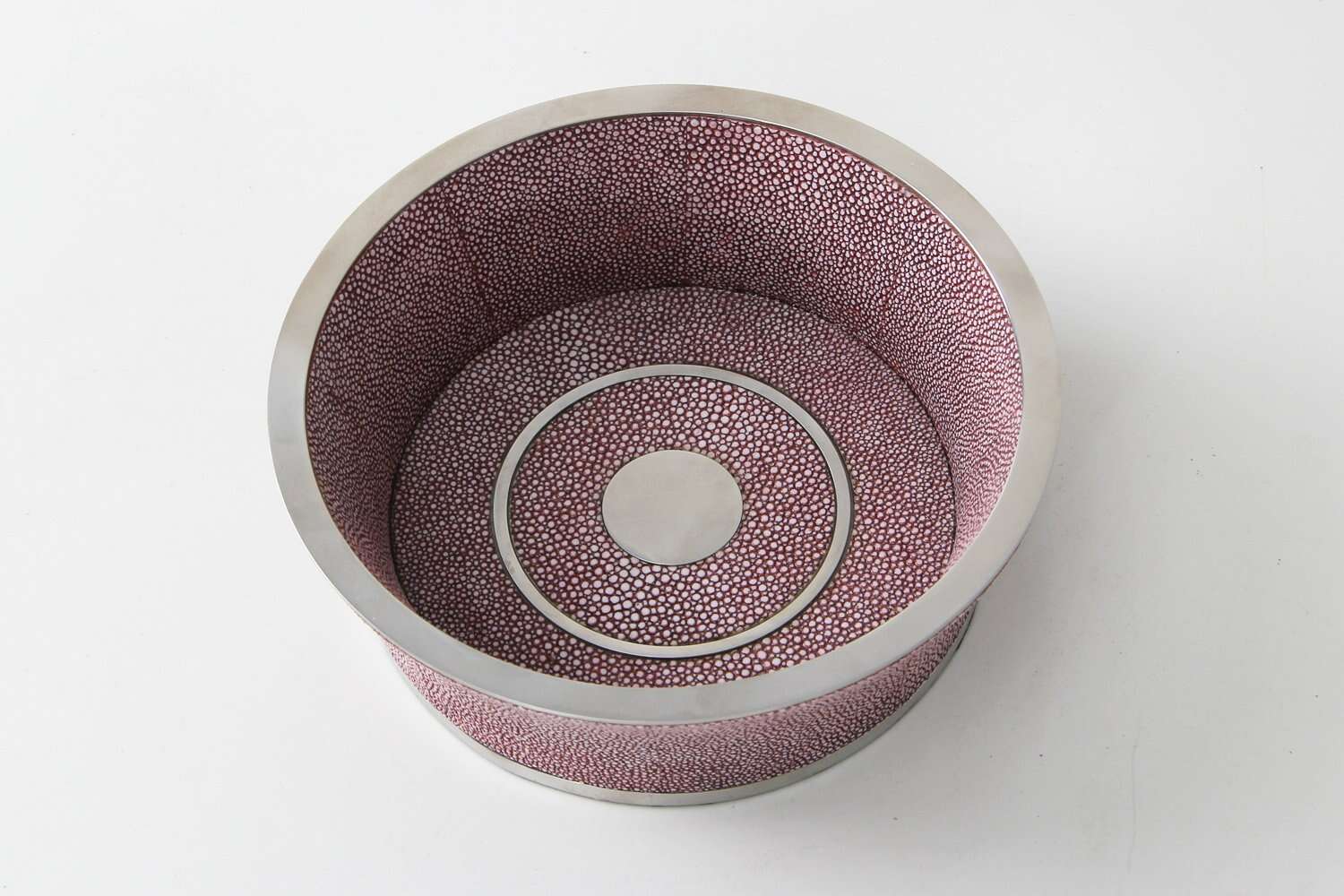 Wine coaster chic Mulberry shagreen wine coaster