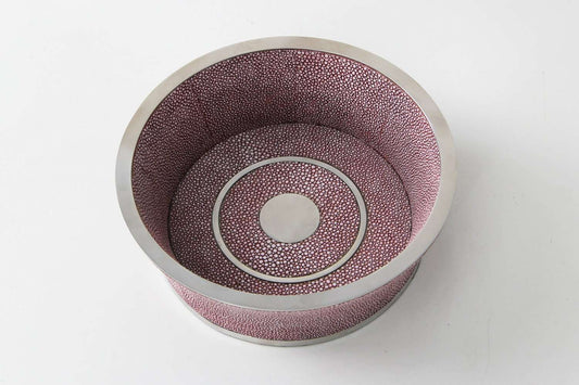 Wine coaster chic Mulberry shagreen wine coaster
