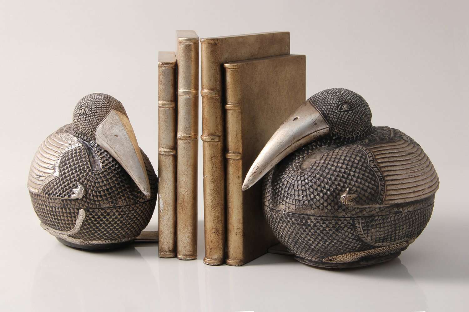 Book ends for interior designers Chic silver book ends