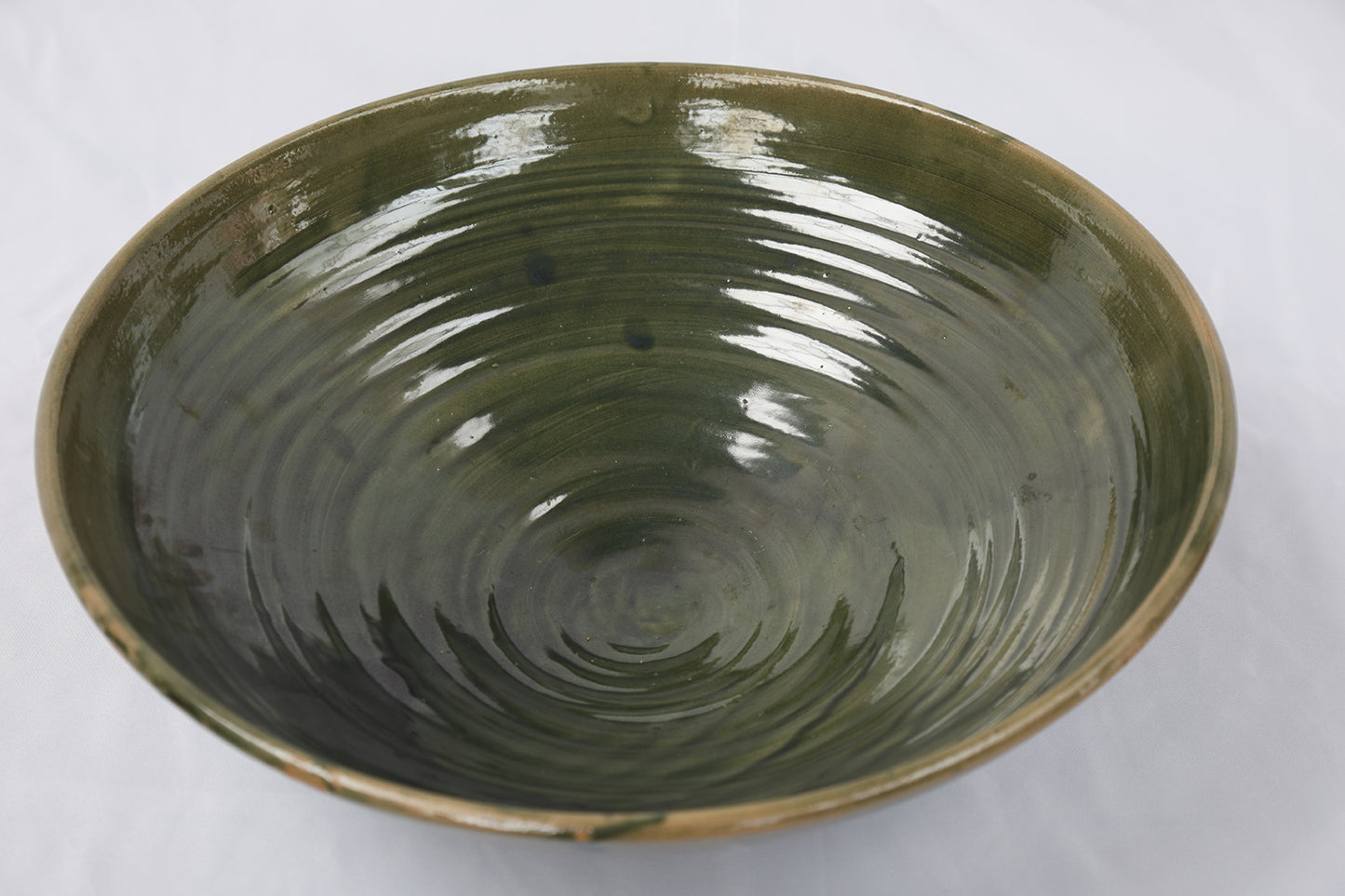 Persian Green Stoneware Serving bowl