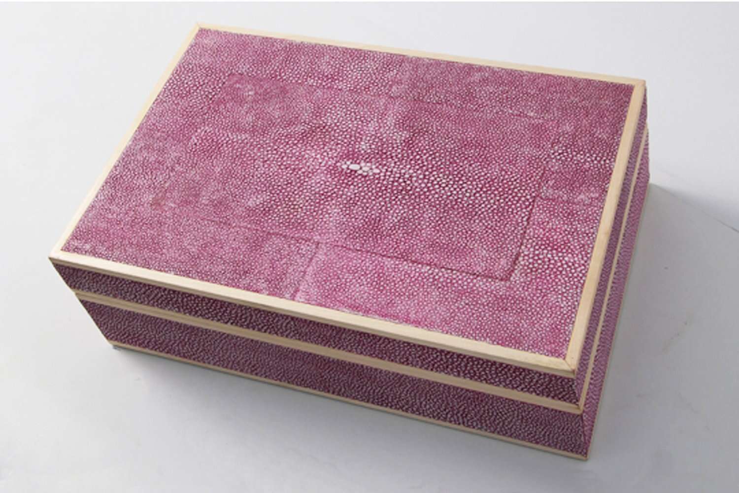 Pink shagreen jewelry box Shagreen jewellery box gift