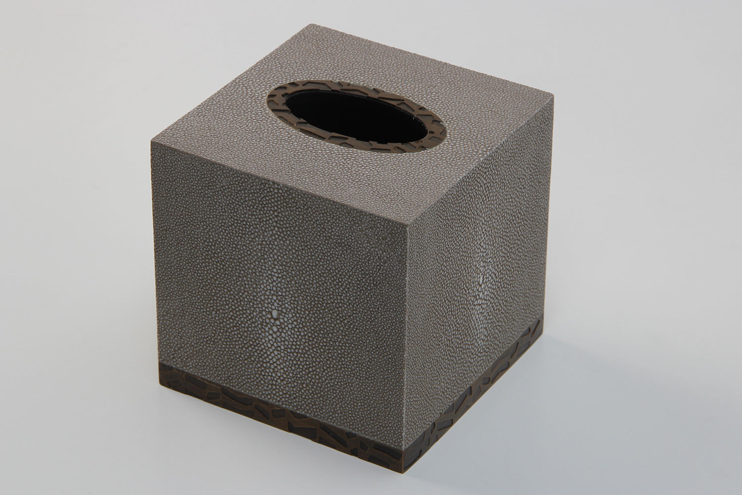 Tissue box holder chic Dune shagreen tissue box cover