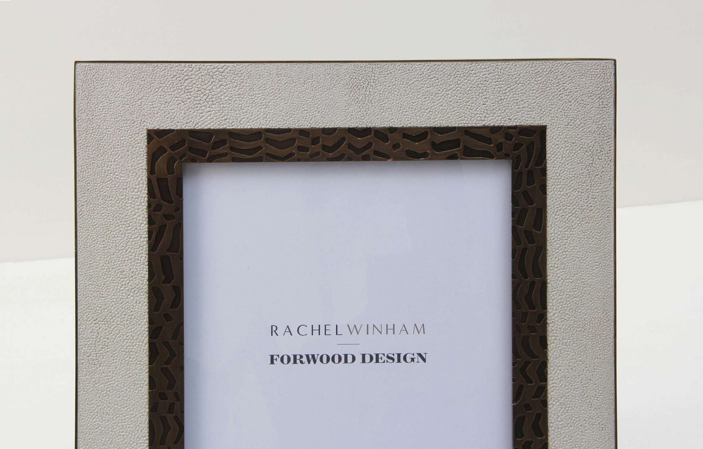 White photo frame white shagreen picture frame