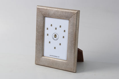 photo frame silver linen photo frame 7 x 5