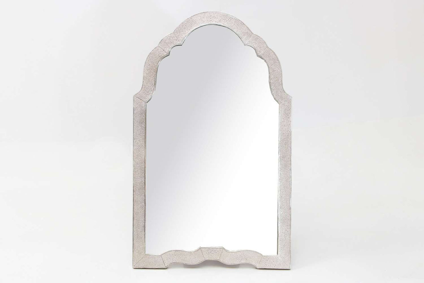 Arden Dressing Table Mirror in Silver Shagreen