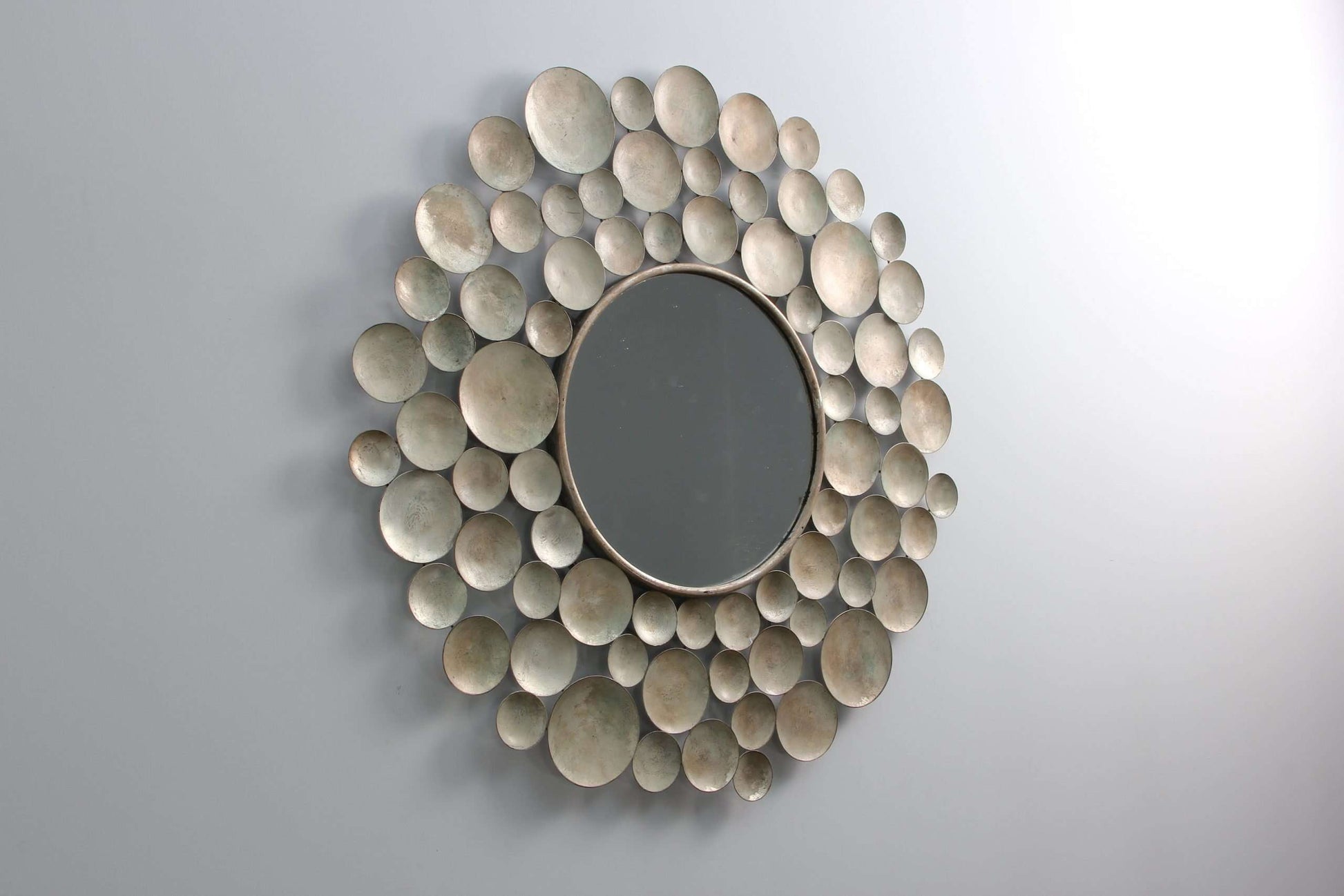 Round wall mirror gorgeous siliver wall mirror