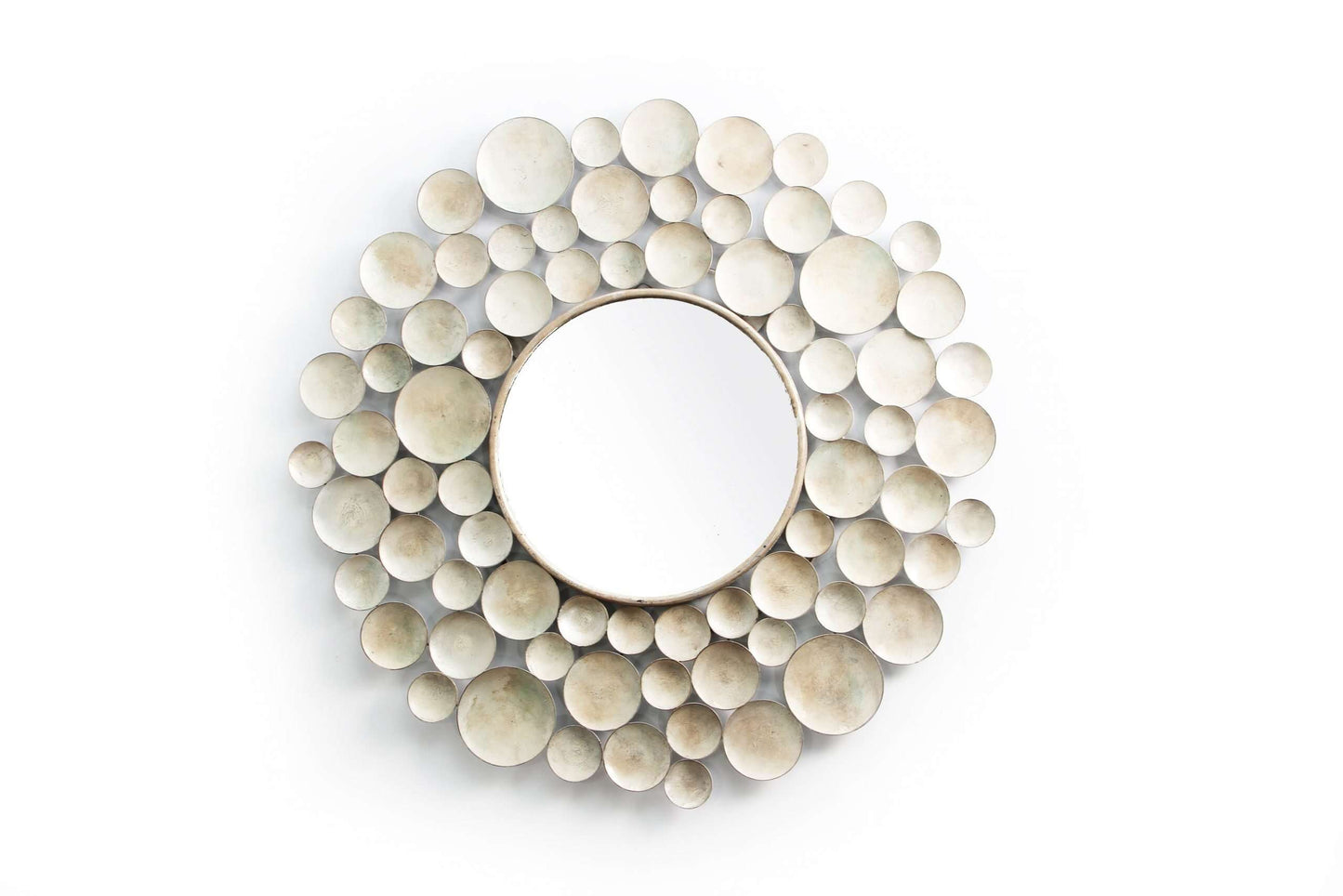 Round wall mirror Sputnik siliver wall mirror