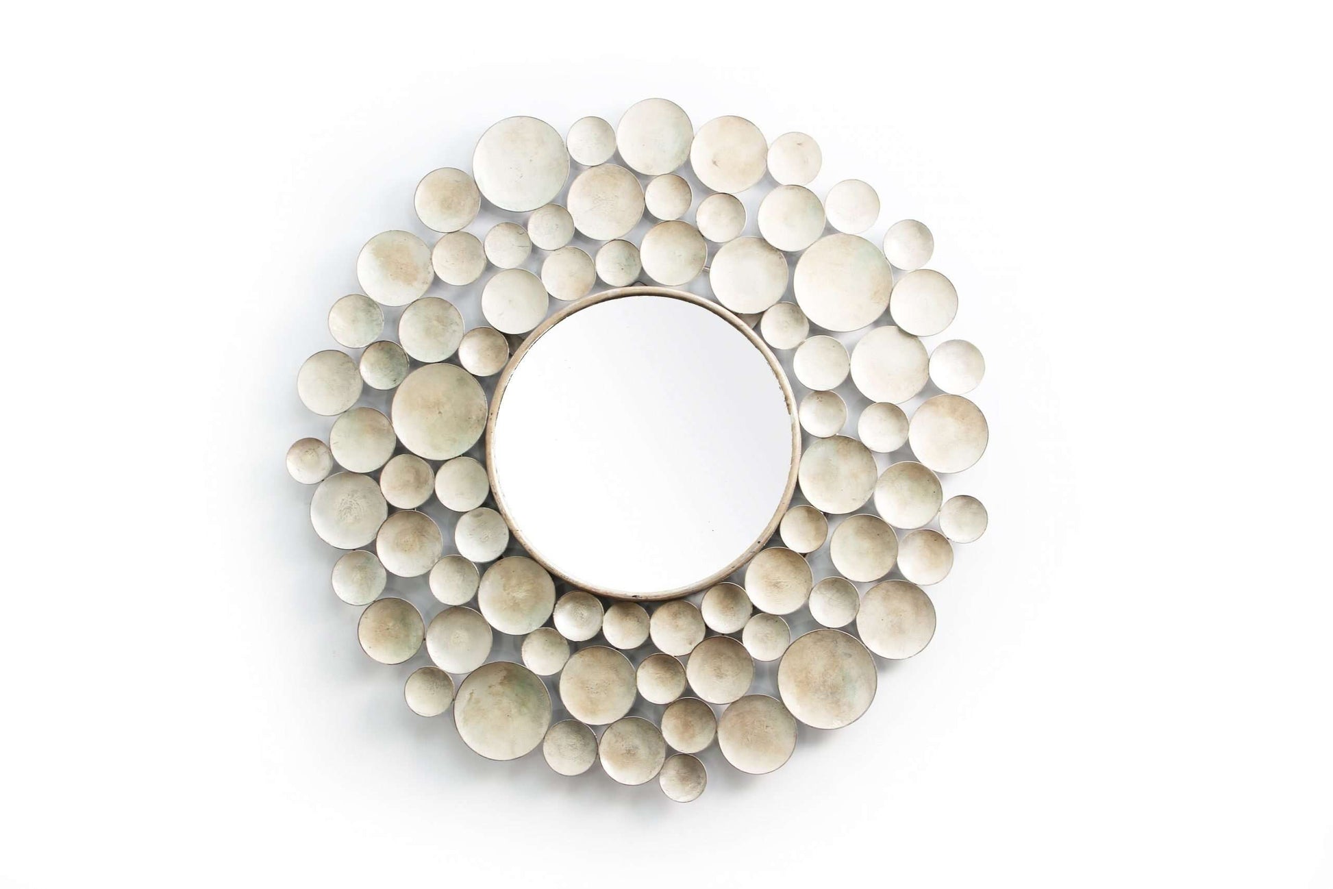 Round wall mirror Sputnik siliver wall mirror