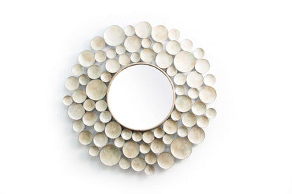 Round wall mirror Sputnik siliver wall mirror
