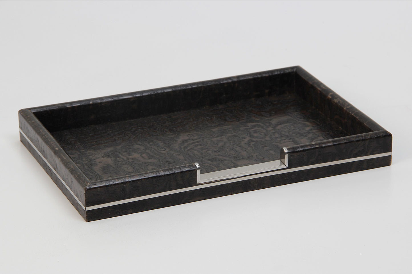 Desk tray Black wooden desk tray present gift