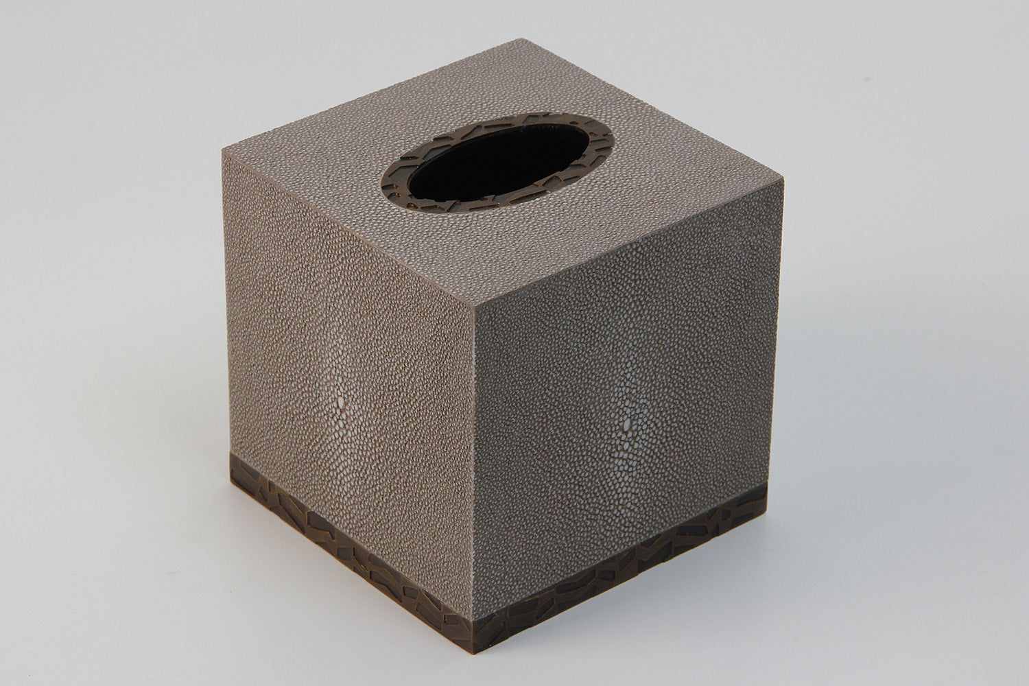 Tissue box holder Dune shagreen tissue box cover