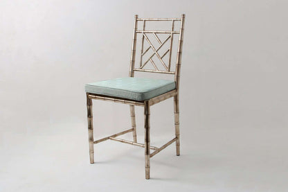 Stylish Dining chair in antiqued silver