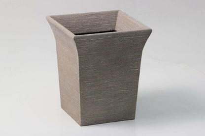 Waste paper bin luxury taupe shagreen waste paper bin