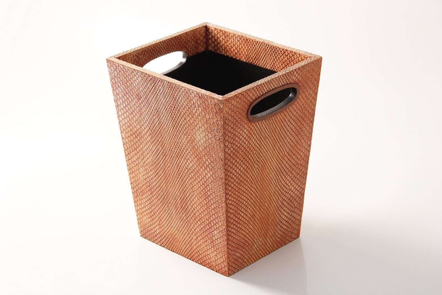 Stylish waste-paper-bin in coral Boa by Forwood Design