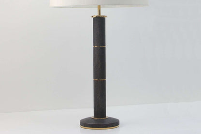 Diss Column Lamp in Seal Brown Shagreen