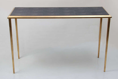 Susi B Console Table in Seal Brown Shagreen