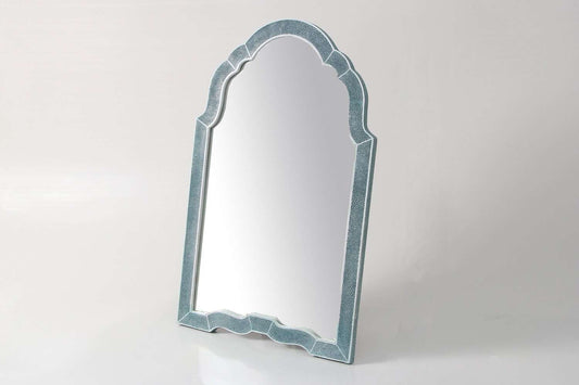 Arden Dressing Table Mirror in Teal Shagreen