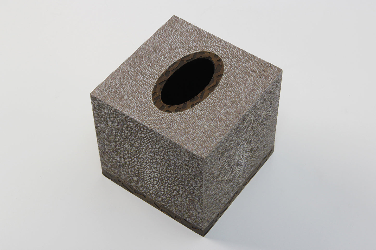 Tissue box holder unique Dune shagreen tissue box cover