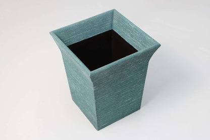 Waste paper bin Forwood Design Teal silk waste paper bin