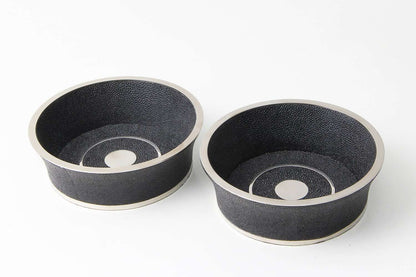 Wine bottle coaster gorgeous caviar Black shagreen wine coaster