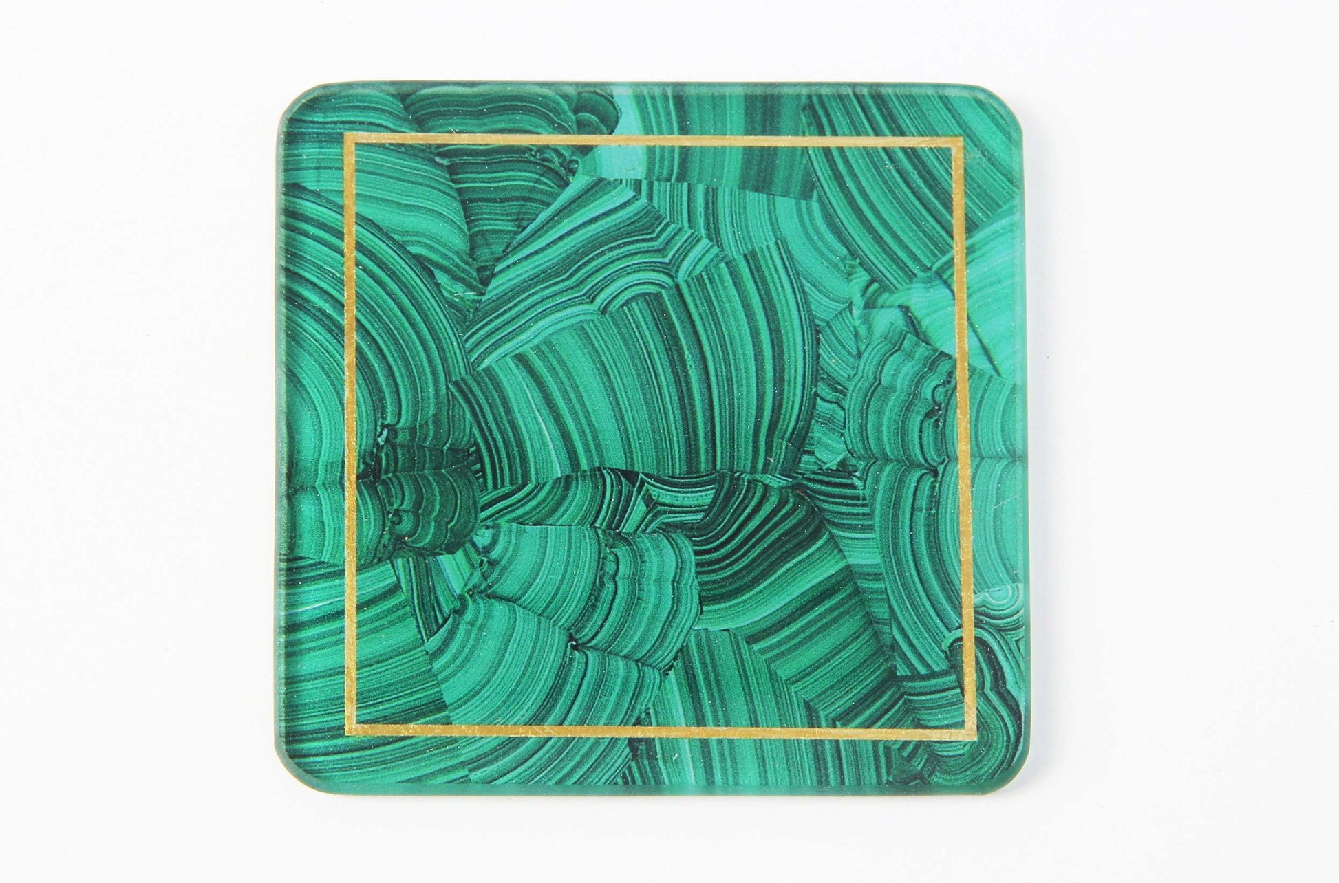 Malachite Coasters unique Drinks coasters 