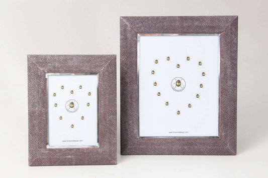 Luxury photo frame in shagreen gift present