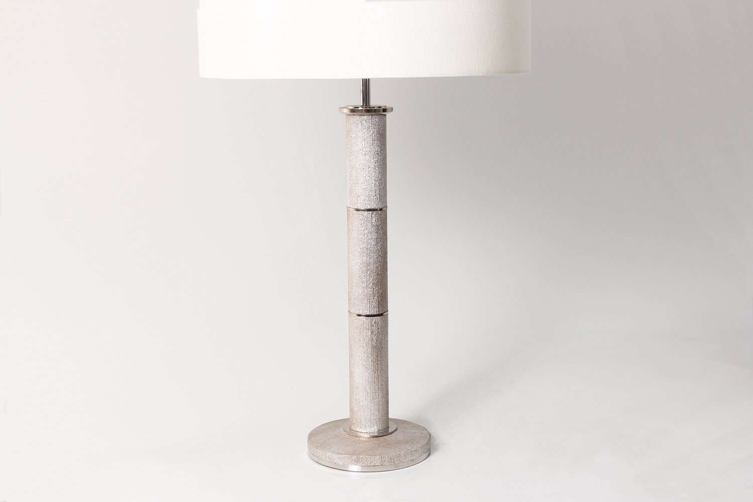 Desk lamp Silver silk desk lamp Silk desk lamp